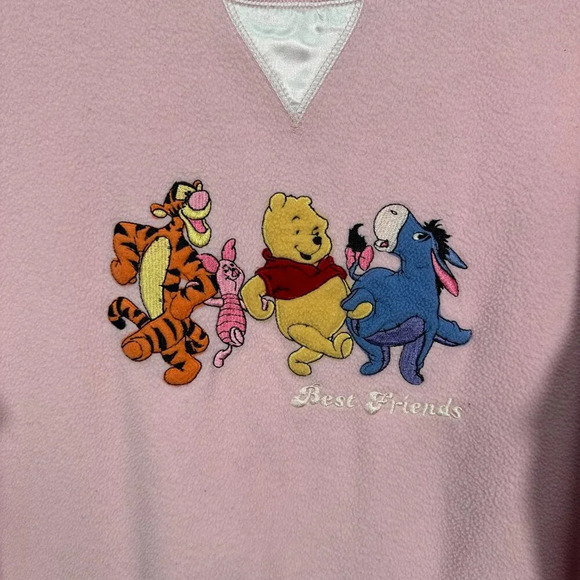 Disney Winnie the Pooh Pink Fleece Sweater‎ 18W - Picture 3 of 6